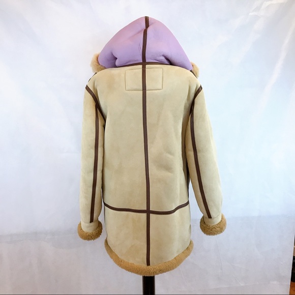 ACNE STUDIOS Lorin Hooded Leather Shearling Coat - Picture 5 of 16